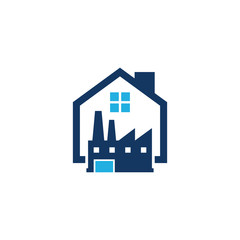 Factory House Logo Icon Design