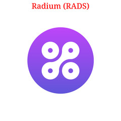 Fototapeta premium Vector Radium (RADS) logo