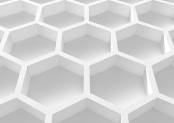 Abstract 3d architecture.honeycomb structure.