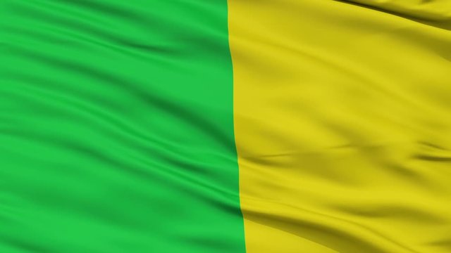 pawiki amatitlan closeup flag, city of Guatemala, realistic animation seamless loop - 10 seconds long