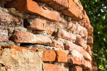 Beautiful old brick wall for background.