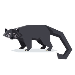 Flat geometric Binturong