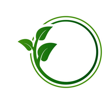 leaf circle logo