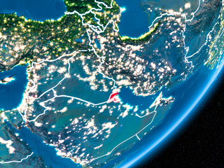 Night over Kuwait