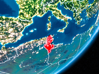 Night over Tunisia