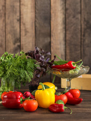 organic vegetables, a set of ingredients (juicy vegetables). copy space (food vegetables background)