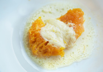 Vegetarian dish of pumpkin