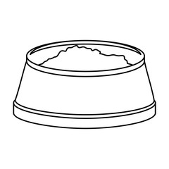 dish pet isolated icon vector illustration design