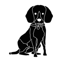 Fototapeta premium cute dog breed character vector illustration design