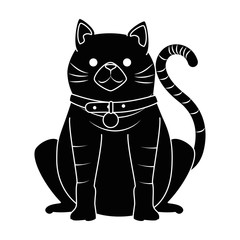 cute cat mascot character vector illustration design
