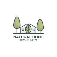 natural home logo template vector illustration download