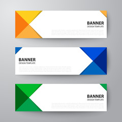 banners web design template abstract vector background