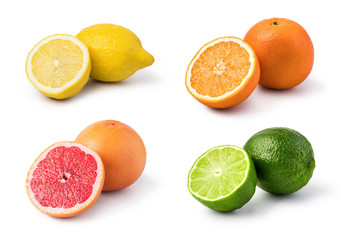 Fototapeta na wymiar citrus fruit set