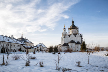 Assumption Monastery in winter day, Sviyazhsk, Russia