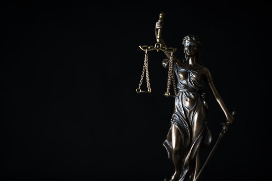 Themis figure in library