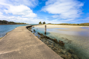 Landscape at Griffiths Island Port Fairy great ocean road melbourne australia