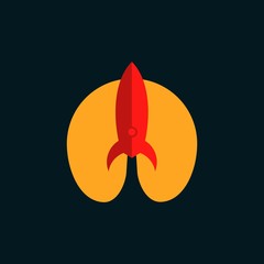 Rocket Logo Vector Template Design Illustration