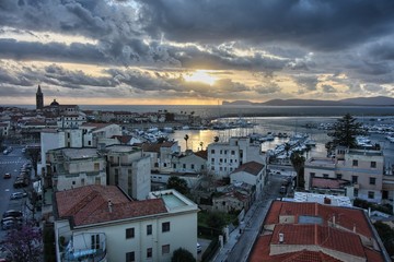 Tramonto su Alghero, Sardegna