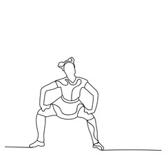 isolated, icon sketch girl dancing