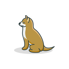 dog icon vector illustration for logo template