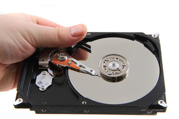 open hard drive