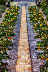 Flower water cascade