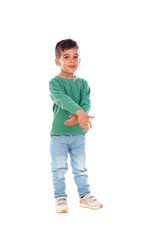 Fototapeta premium Happy gipsy child dancing