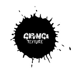 Hand drawn grunge texture. Abstract ink drops background. Black and white grunge illustration. Vector watercolor artwork pattern.