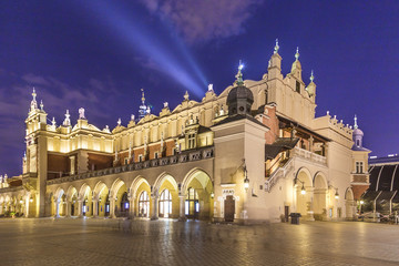 Fototapeta na wymiar Sukiennice on The Main Market Square in Krakow
