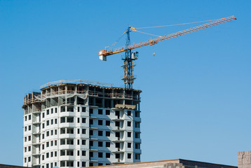 Fototapeta premium building crane construction
