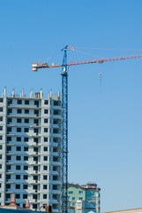 Fototapeta na wymiar building crane construction