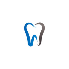 Simple tooth logo icon design template vector