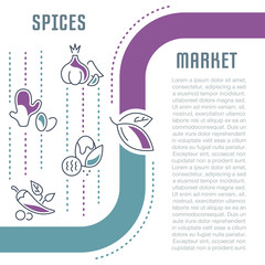 Website Banner and Landing Page of Spices Market.