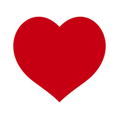 Heart. Beauty logo, icon, red. Abstract concept. Vector illustration on white background.