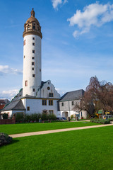 Turm des Schlosses in Frankfurt-Hoechst