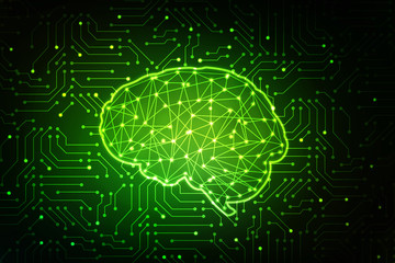 2d illustration Human health brain 
