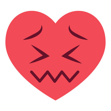 verzweifeltes Herz Emoji