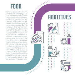 Website Banner and Landing Page of Food Additives.