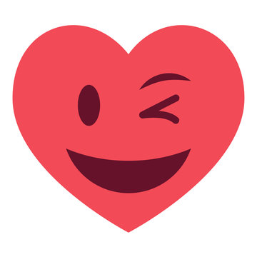 Herz Emoji zwinkernd
