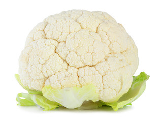 Fresh Cauliflower isolated on white background, including clipping path without shade. Germany