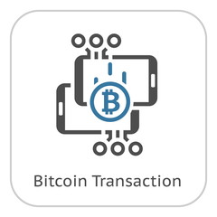 Bitcoin Transaction Icon.