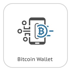 Bitcoin Wallet Icon.