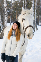 Girl with a horse