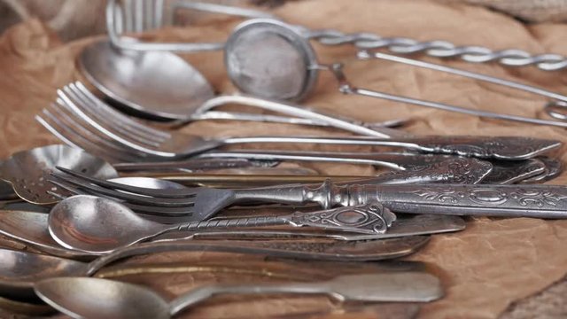 old, antique cutlery