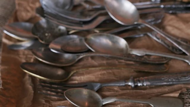 old, antique cutlery