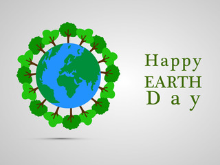illustration of elements of Earth Day Background 