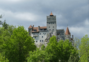 Fototapeta na wymiar Romania, Bran Castle is a national monument and commonly known as Draculas Castle