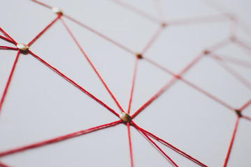 Linking entities. Network, networking, social media, connectivity, internet communication abstract....
