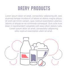 Website Banner and Landing Page of Dairy Products.