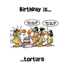 Birthday girl doesn't want to hear friend's questions about her age by covering her ears